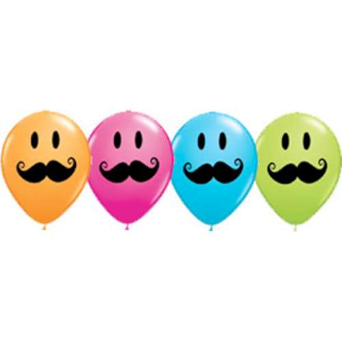 Moustache Fun Balloons - Click Image to Close